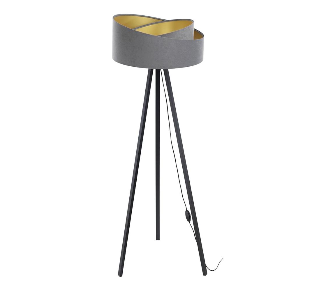 Lampa podłogowa GALAXY 1xE27/60W/230V szary/czarny