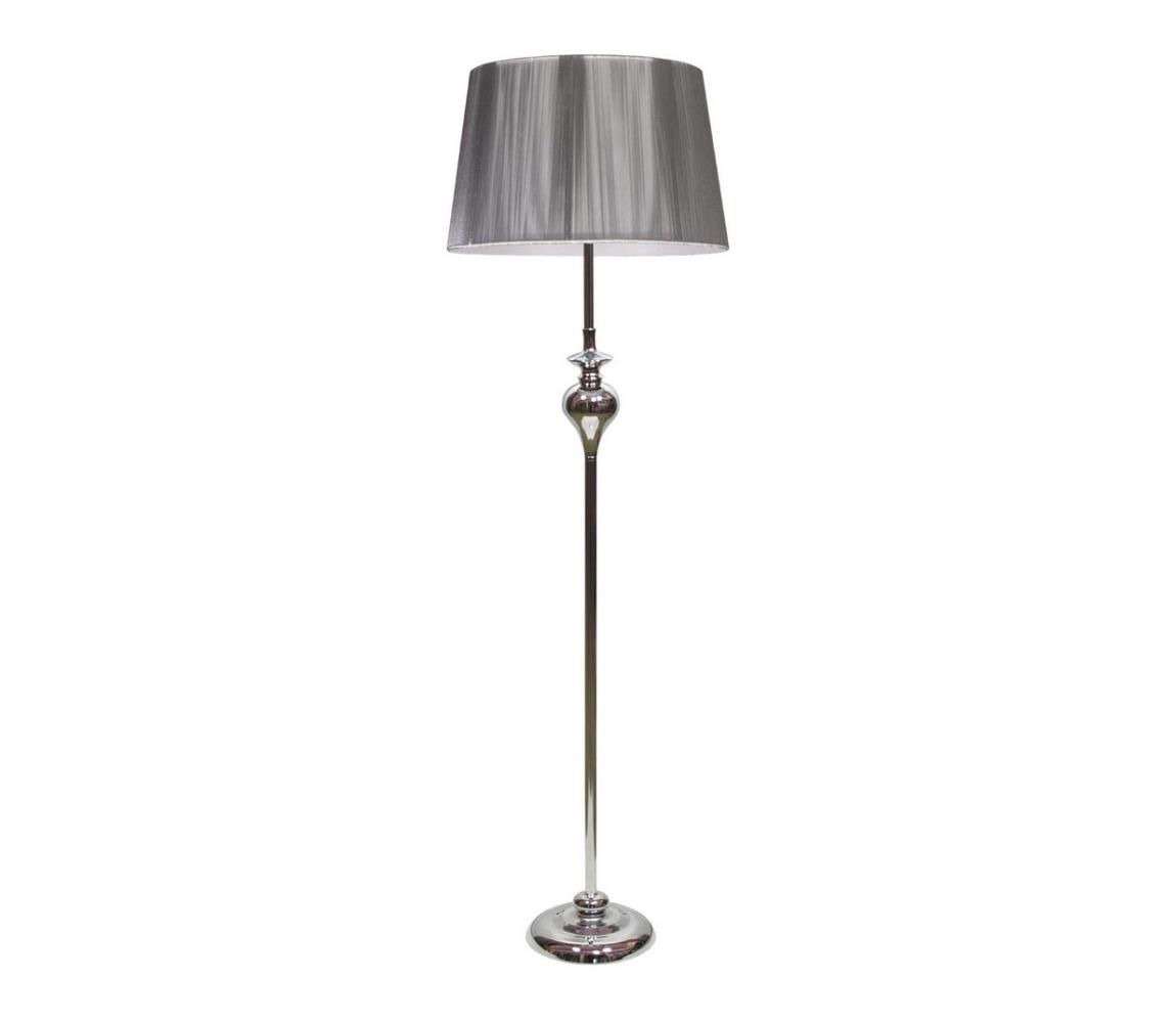 Lampa podłogowa GILLENIA 1xE27/60W/230V srebrny