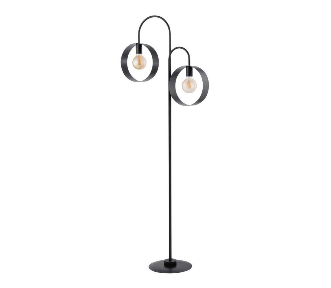Lampa podłogowa HAPPY 2xE27/60W/230V czarny