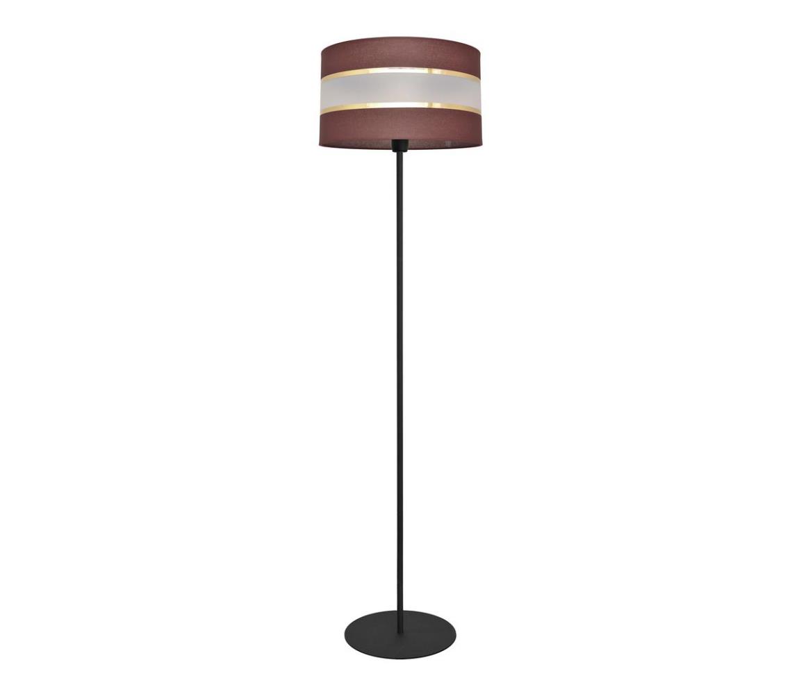 Lampa podłogowa HELEN 1xE27/15W/230V brązowy/czarny/złoty