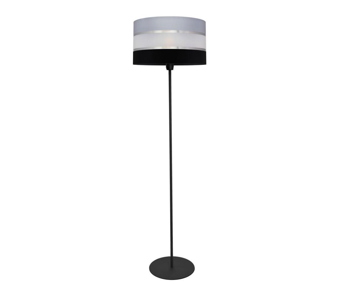 Lampa podłogowa HELEN 1xE27/15W/230V czarny/szary/srebrny