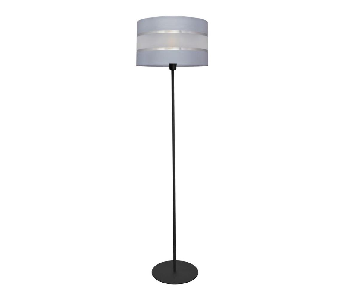 Lampa podłogowa HELEN 1xE27/15W/230V szary/czarny