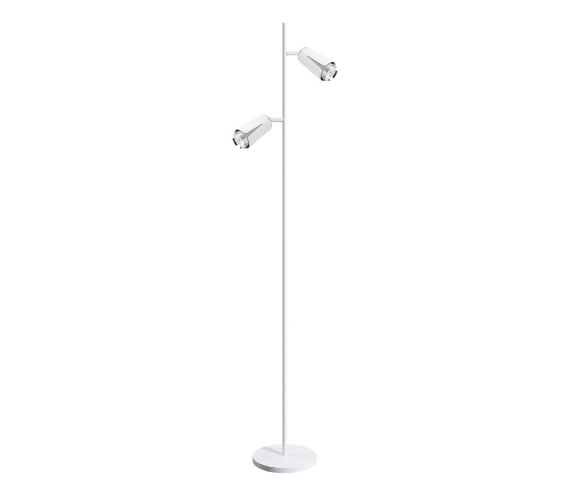 Lampa podłogowa KWIAT 2xGU10/8W/230V biała