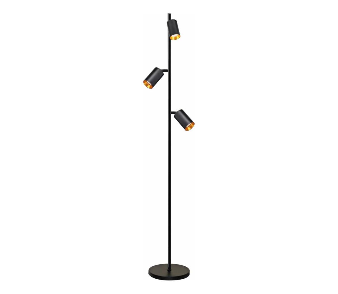 Lampa podłogowa MARIBEL 3xGU10/12W/230V czarna