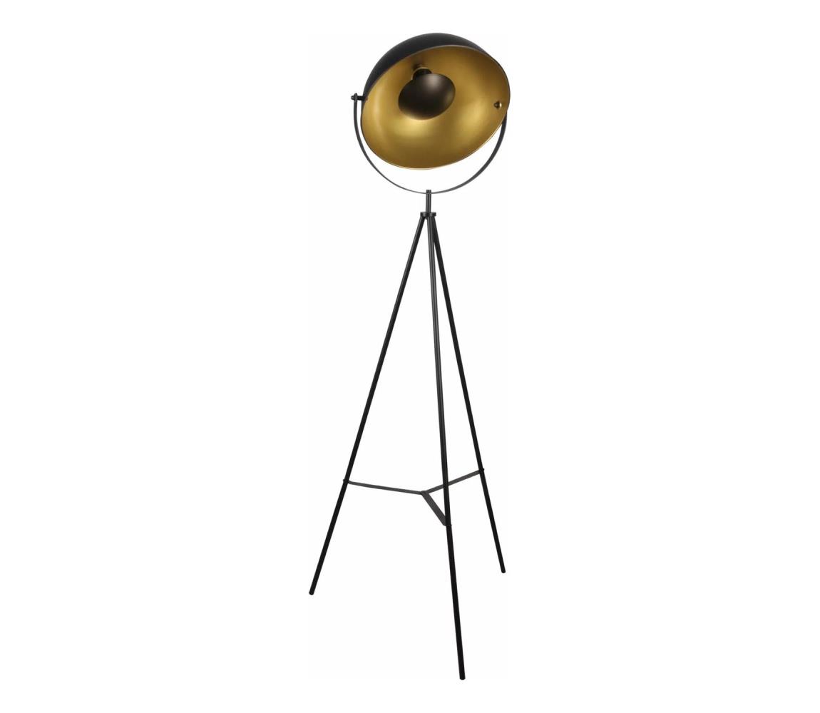 Lampa podłogowa MATYLDA 1xE27/20W/230V czarna/złota