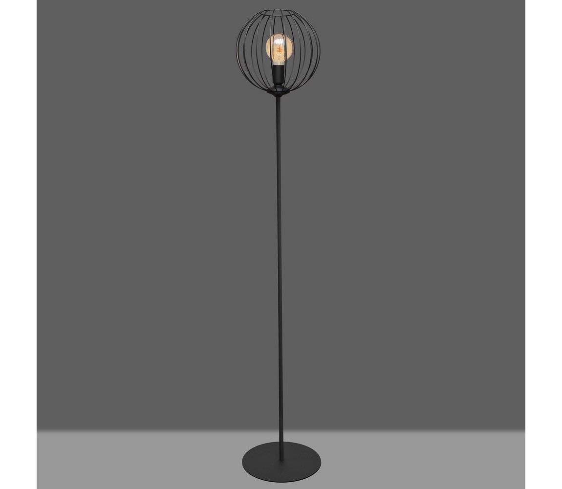 Lampa podłogowa MERCURE 1xE27/15W/230V czarny