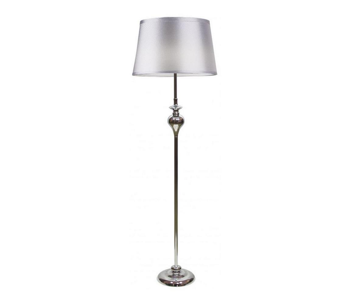 Lampa podłogowa PRIMA 1xE27/60W/230V srebrny/chrom błyszczący