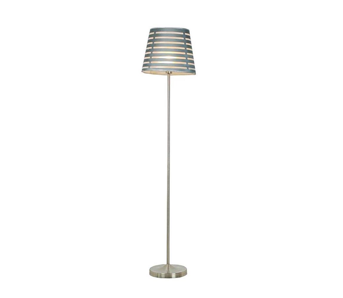 Lampa podłogowa SEGIN 1xE27/60W/230V szary/błyszczący chrom