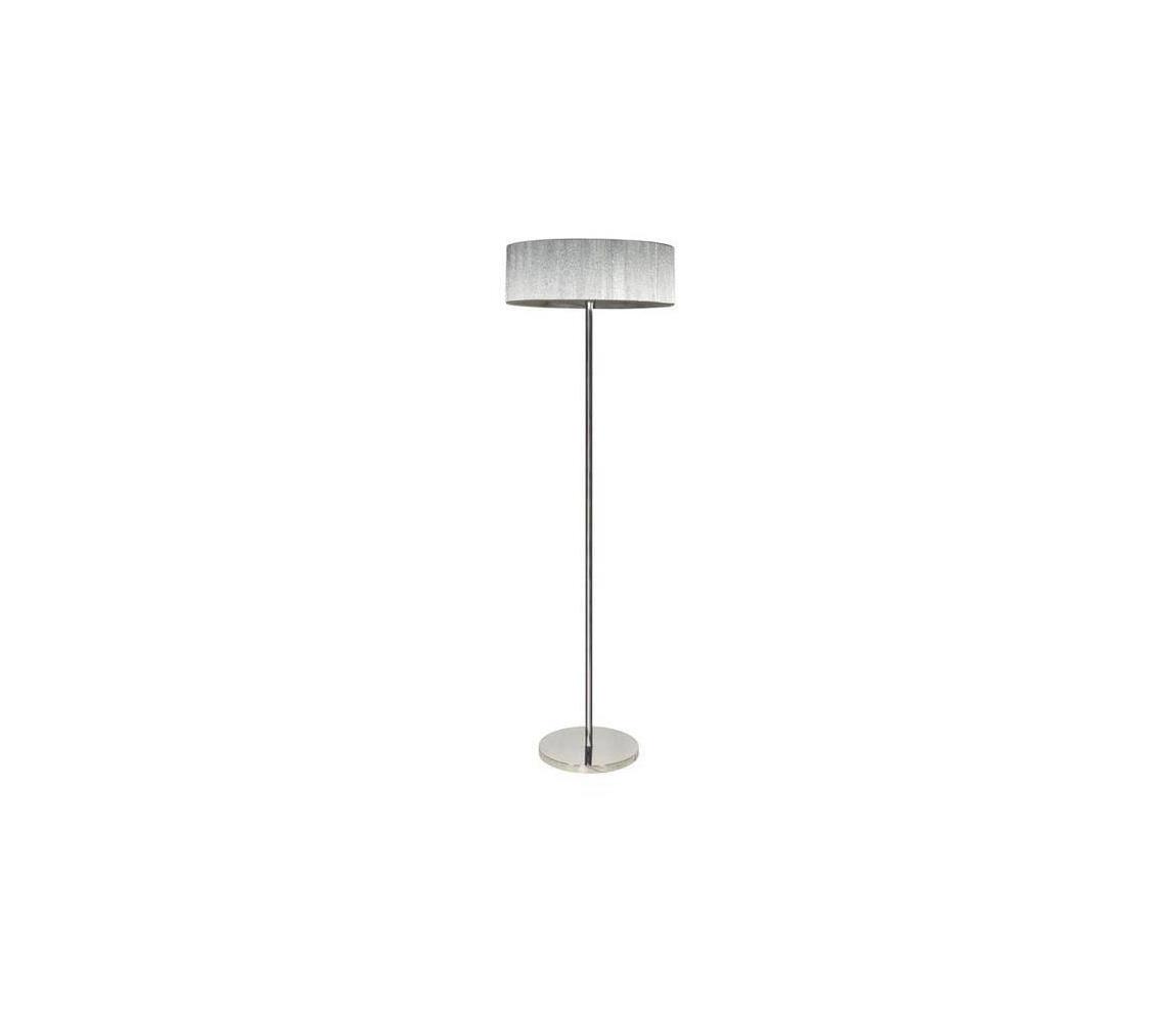 Lampa podłogowa SOLO 3xE14/40W/230V szara/błyszczący chrom