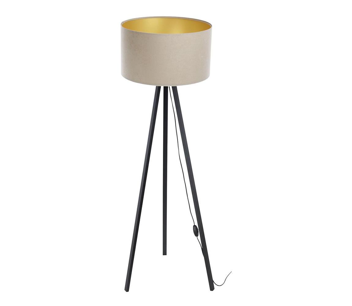 Lampa podłogowa STANDART 1xE27/60W/230V beżowy/czarny