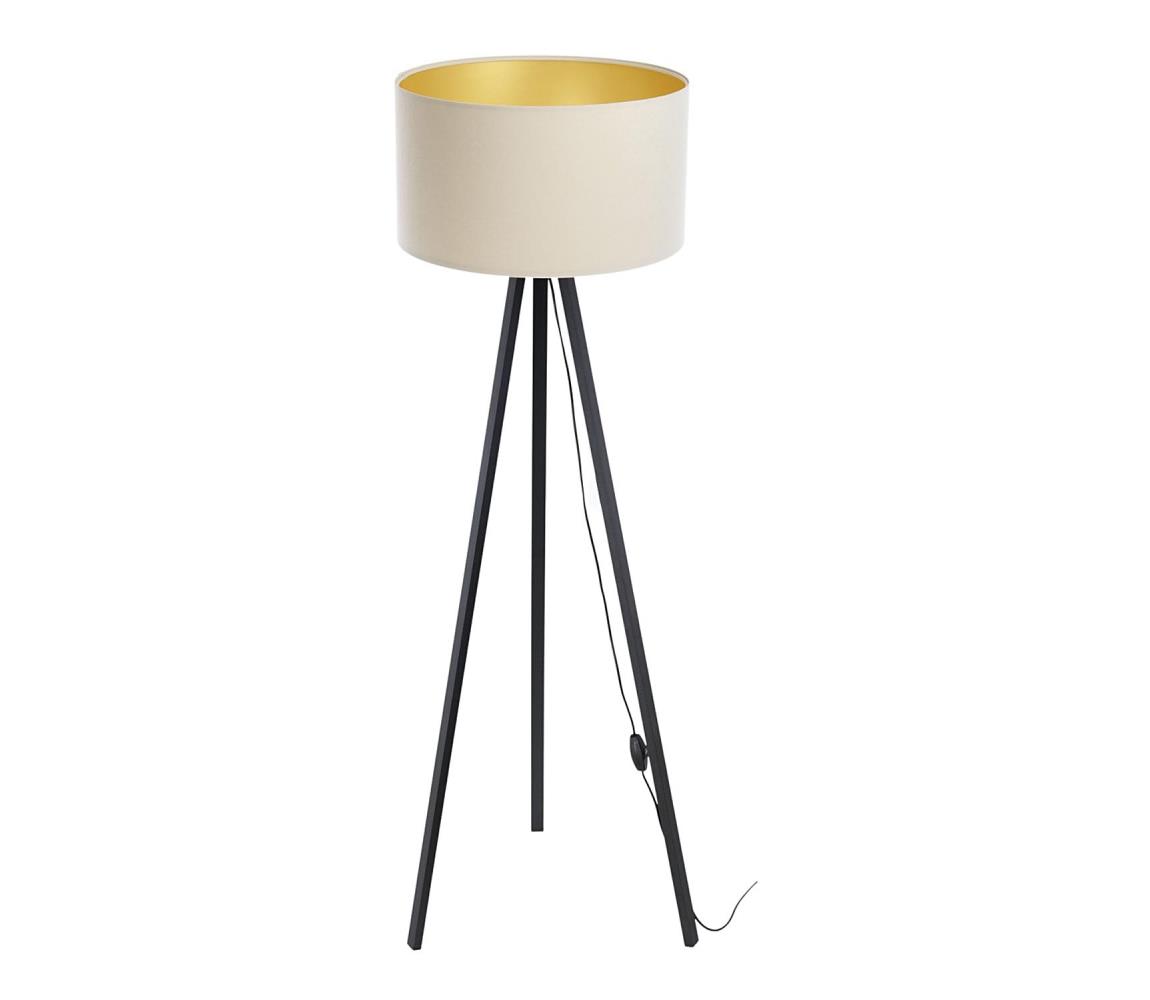 Lampa podłogowa STANDART 1xE27/60W/230V kremowy/czarny
