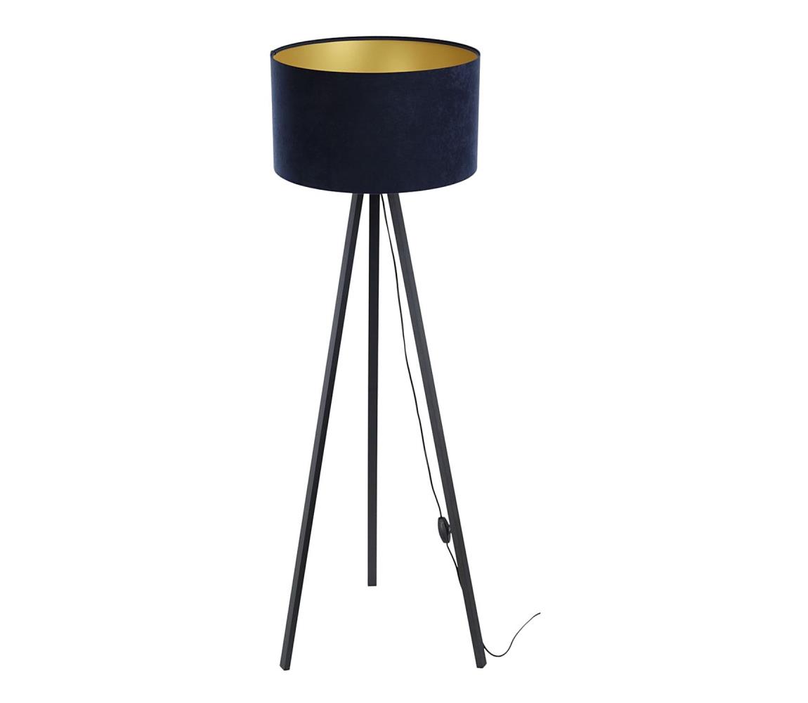 Lampa podłogowa STANDART 1xE27/60W/230V niebieski/czarny