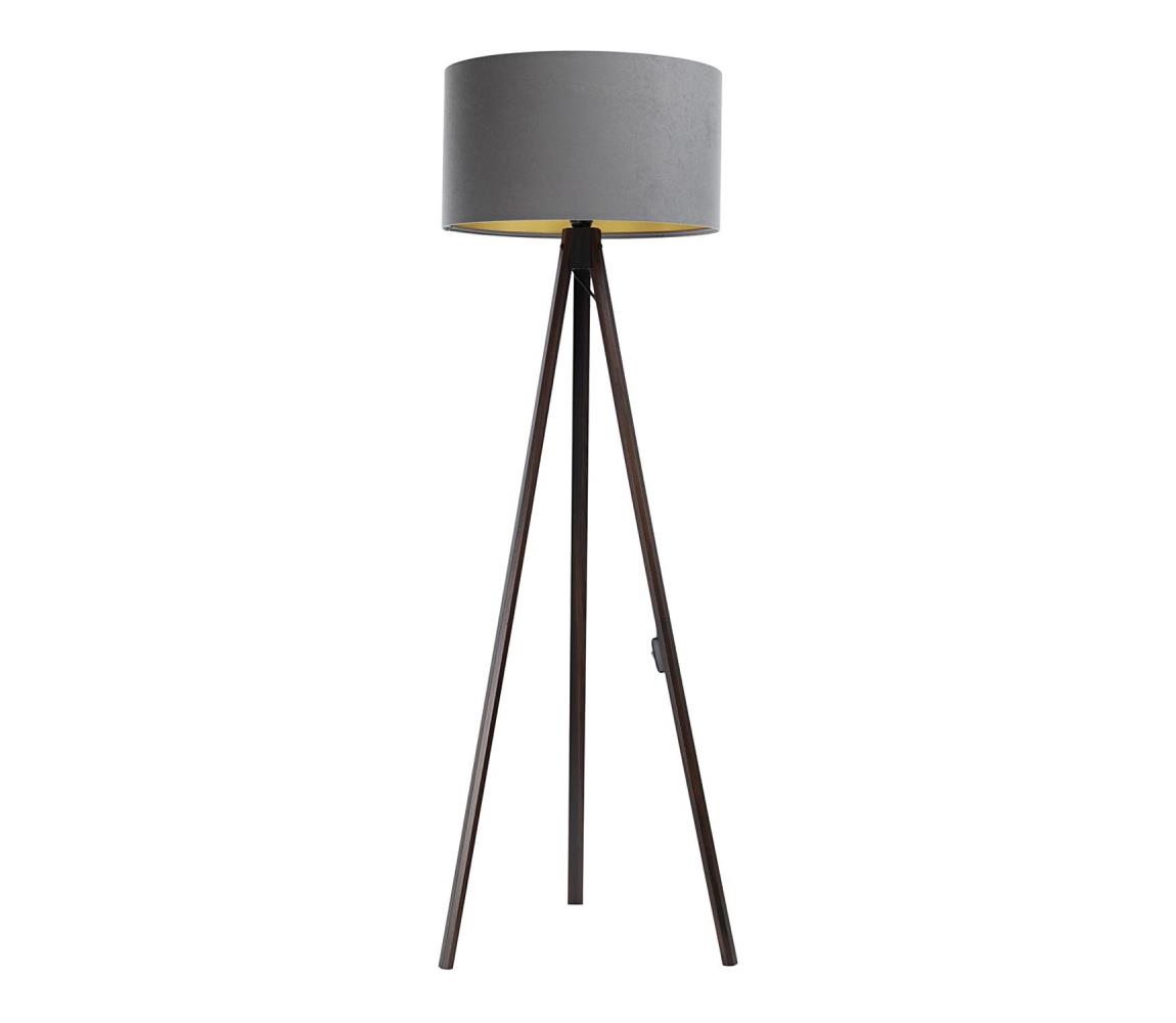 Lampa podłogowa STANDART 1xE27/60W/230V szare/brązowy