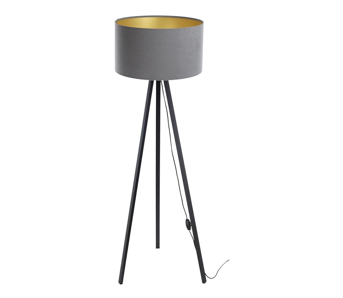 Lampa podłogowa STANDART 1xE27/60W/230V szary/czarny