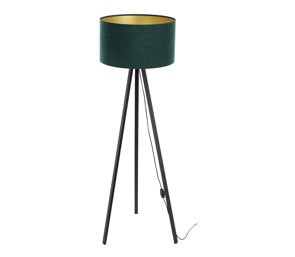 Lampa podłogowa STANDART 1xE27/60W/230V zielony/czarny