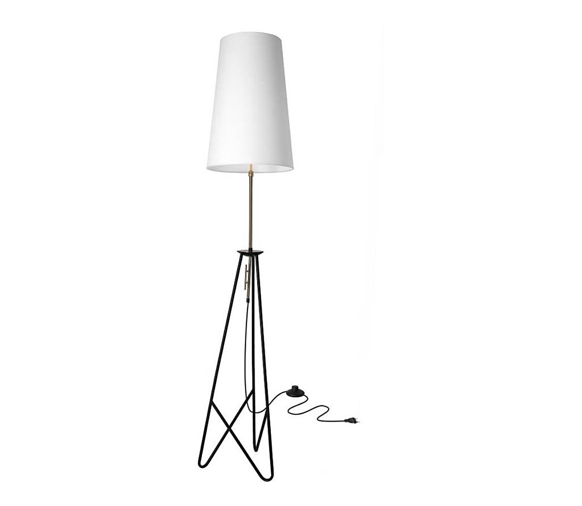 Lampa podłogowa TAFLO 1xE27/60W/230V biały/czarny/złoty