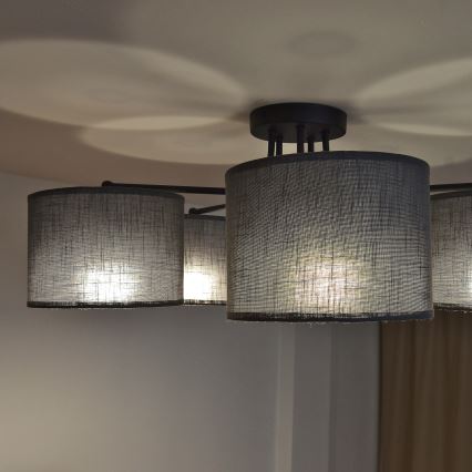 Lampa przysufitowa ALBA 5xE27/15W/230V szara