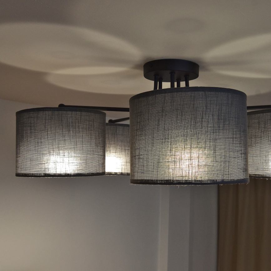 Lampa przysufitowa ALBA 5xE27/15W/230V szara