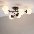 Lampa przysufitowa MALENA 6xE14/5W/230V brązowa/biała