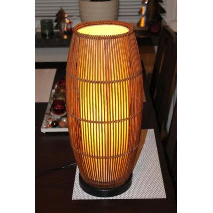 Lampa rattanowa stojąca 1xE27/11W/230V