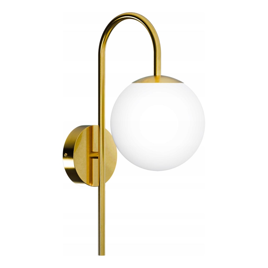 Lampa ścienna 1xE27/40W/230V złota/biała
