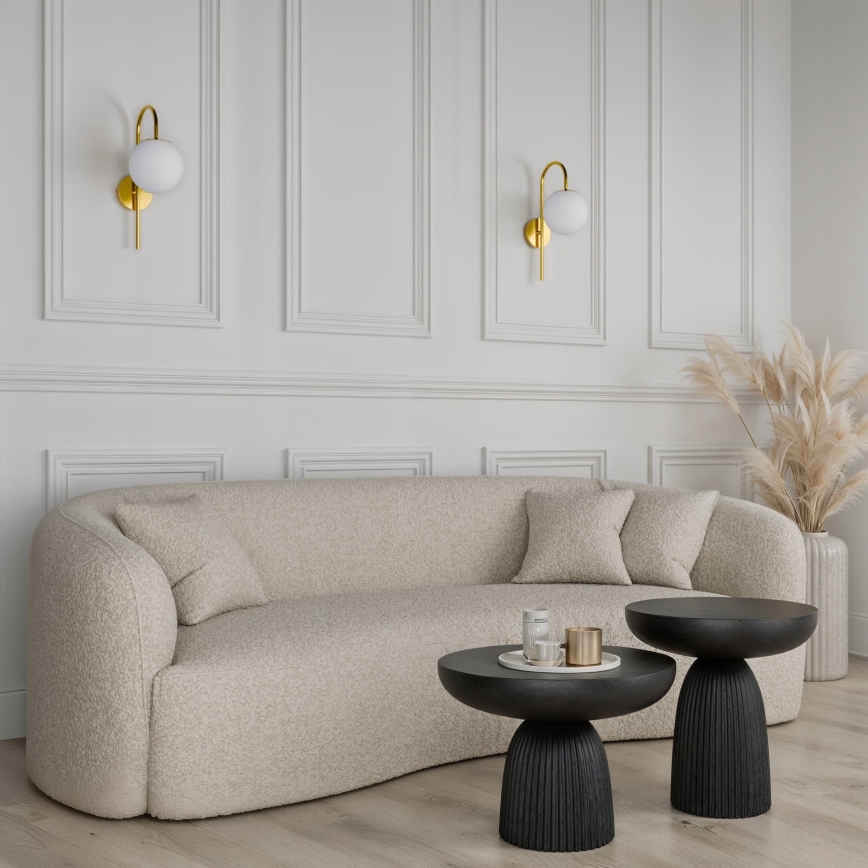 Lampa ścienna 1xE27/40W/230V złota/biała