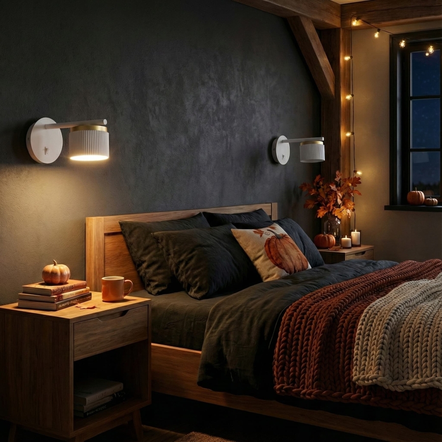 Lampa ścienna 1xGX53/35W/230V biała/złota