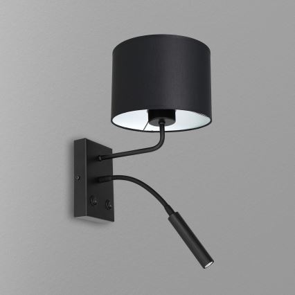Kinkiet ARDEN 1xE27/60W+1xG9/8W/230V czarny/biały