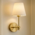 Lampa ścienna ASPARAGUS 1xE27/40W/230V złota/kremowa