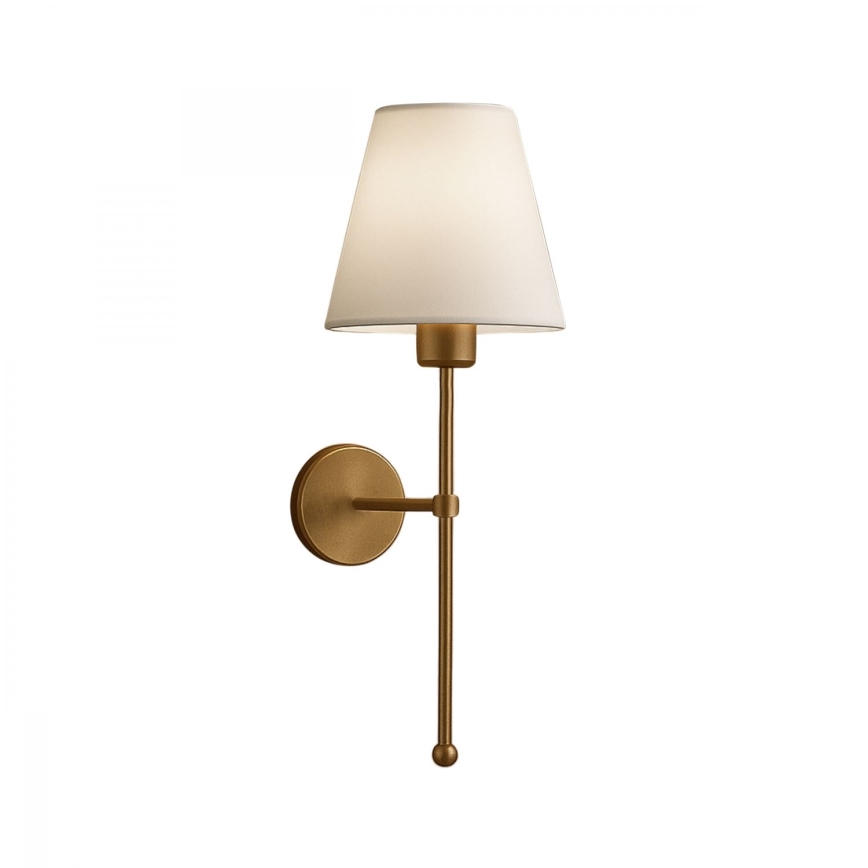 Lampa ścienna ASPARAGUS 1xE27/40W/230V złota/kremowa