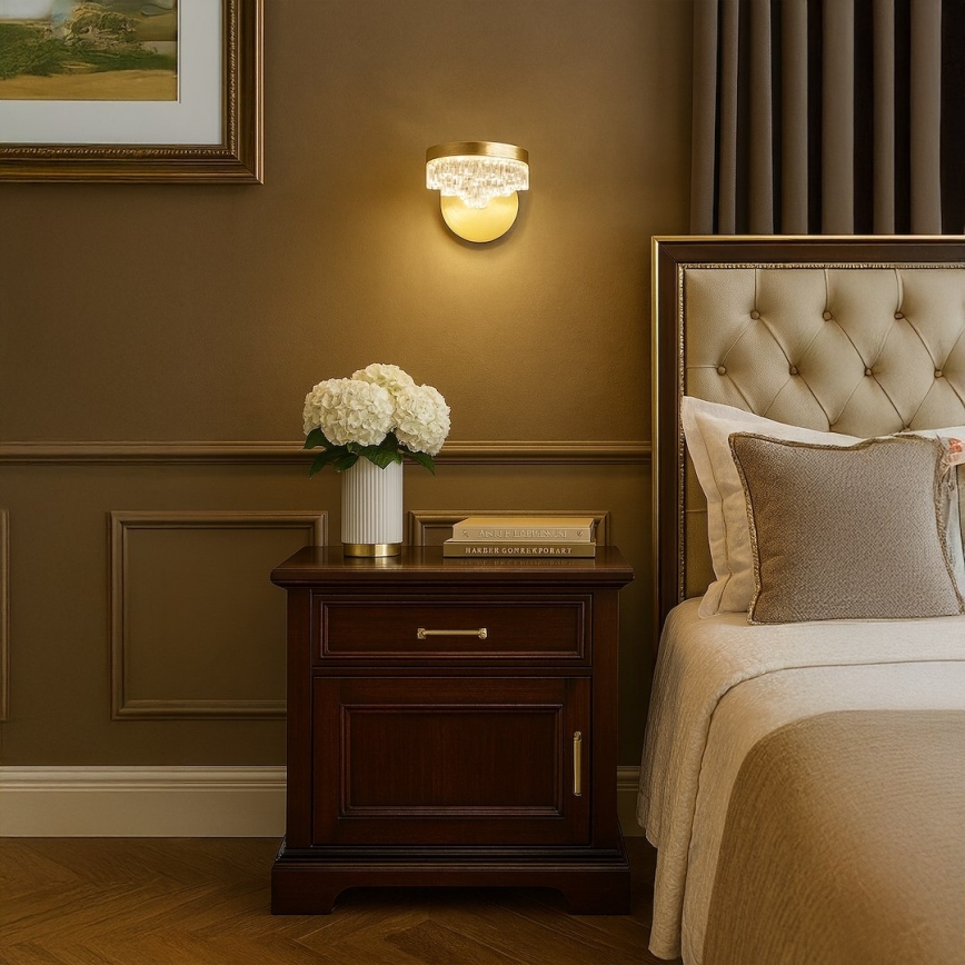 Lampa ścienna LED/4W/230V złota