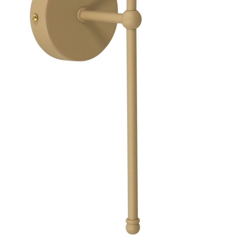 Lampa ścienna MADELA 1xE14/40W/230V czarna/beżowa