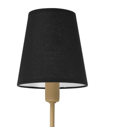 Lampa ścienna MADELA 1xE14/40W/230V czarna/beżowa