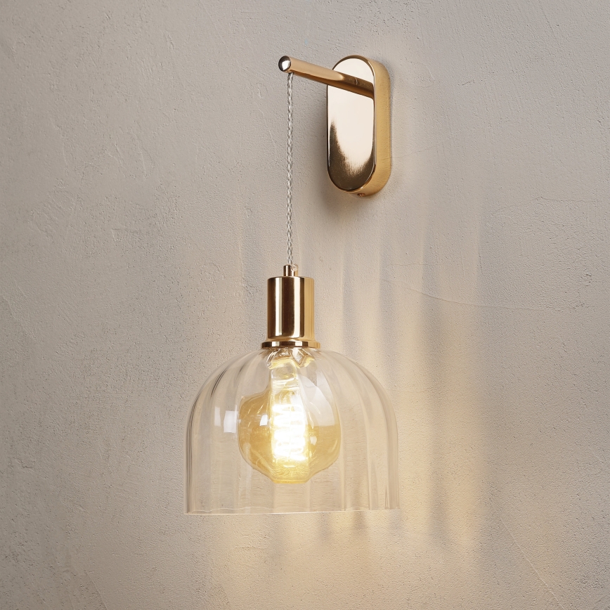 Lampa ścienna VIVE 1xE27/15W/230V złota
