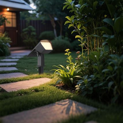 Lampa solarna 2 w 1 LED/1,3W/3,7V 3000/4000/6400K IP65 1200 mAh