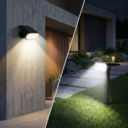Lampa solarna 2 w 1 LED/3,7V 1200 mAh IP54 czarna