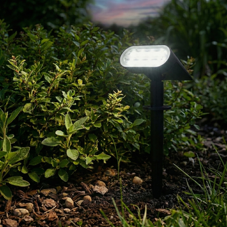 Lampa solarna 2 w 1 LED/3,7V 1200 mAh IP54 czarna