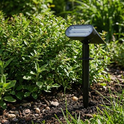 Lampa solarna 2 w 1 LED/3,7V 1200 mAh IP54 czarna