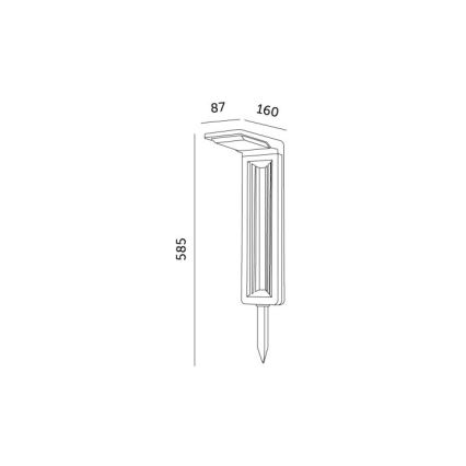 Lampa solarna LED LED/0,2W/3,7V 6500K IP44 2200 mAh