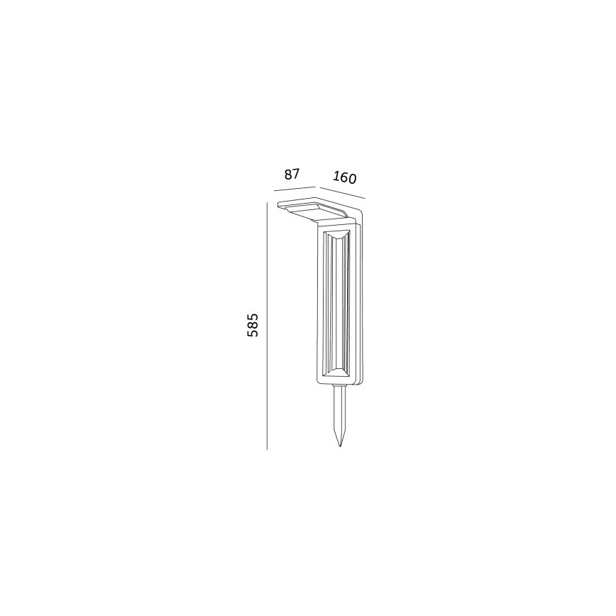 Lampa solarna LED LED/0,2W/3,7V 6500K IP44 2200 mAh
