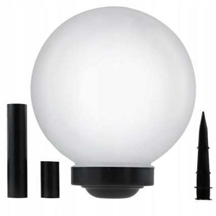 Lampa solarna LED 1,2 V 6500 K 200 mAh Ø 25 cm IP44 biały/czarny