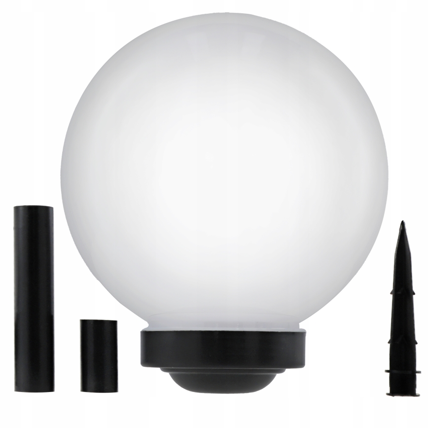 Lampa solarna LED 1,2 V 6500 K 200 mAh Ø 25 cm IP44 biały/czarny