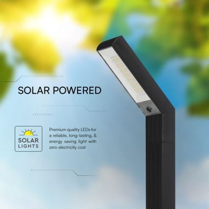 Lampa solarna LED 2 w 1 LED/1,5W/3,7V IP65 1500 mAh