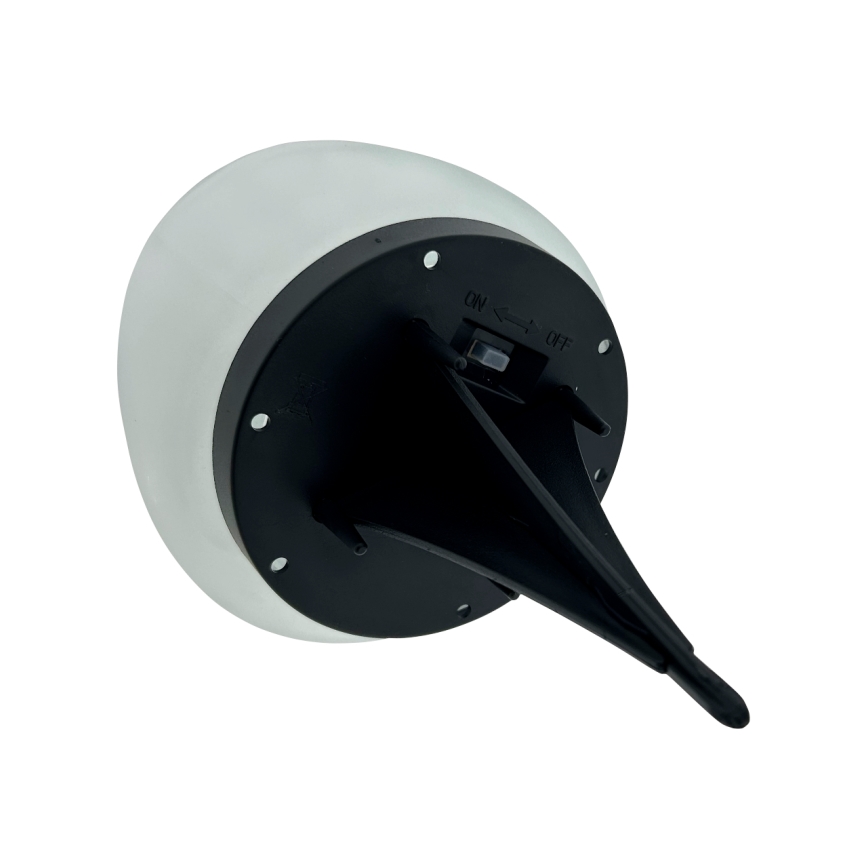 Lampa solarna LED 2xLED/1,2V 300 mAh IP44 czarny/biały