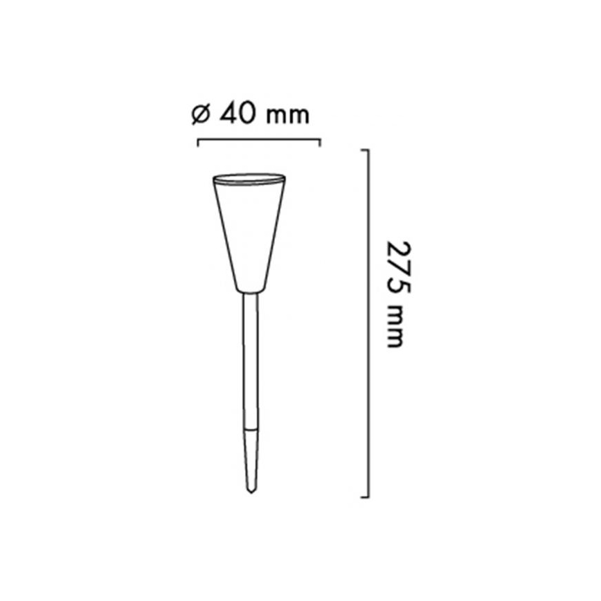 Lampa solarna LED BALANCE LED/1,2V IP44 żółta