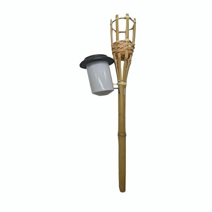 Lampa solarna LED BAMBOO LED/1,2V 150 mAh 1800K 56 cm IP44 beżowa