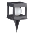 Lampa solarna LED CUBO LED/3,7V 1200 mAh IP44 czarna