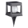 Lampa solarna LED CUBO LED/3,7V 1200 mAh IP44 czarna