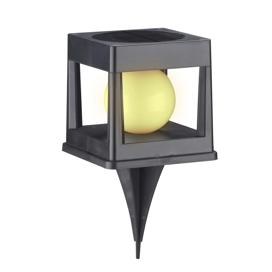 Lampa solarna LED CUBO LED/3,7V 1200 mAh IP44 czarna