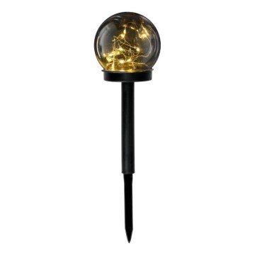 Lampa solarna LED GLEAM LED/1,2V 3000K IP44 40 mAh dymiona/czarna